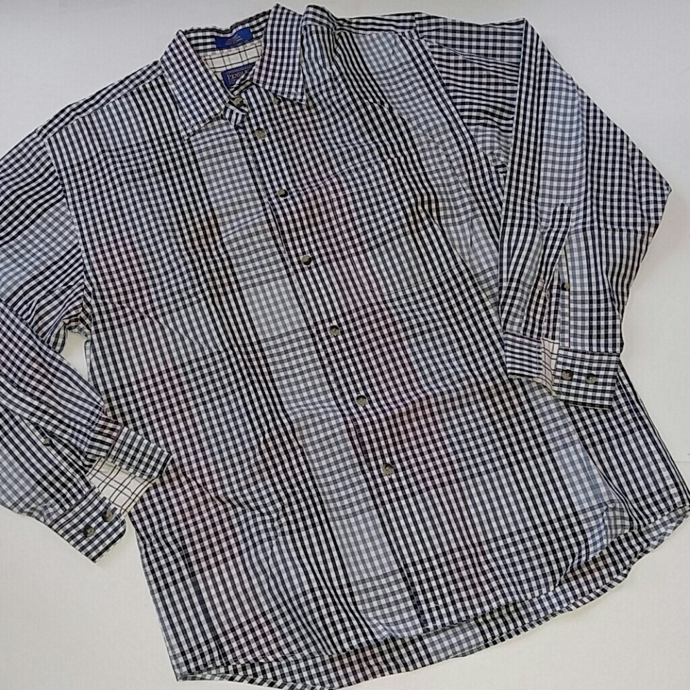 Pendleton Check Button Shirt M
